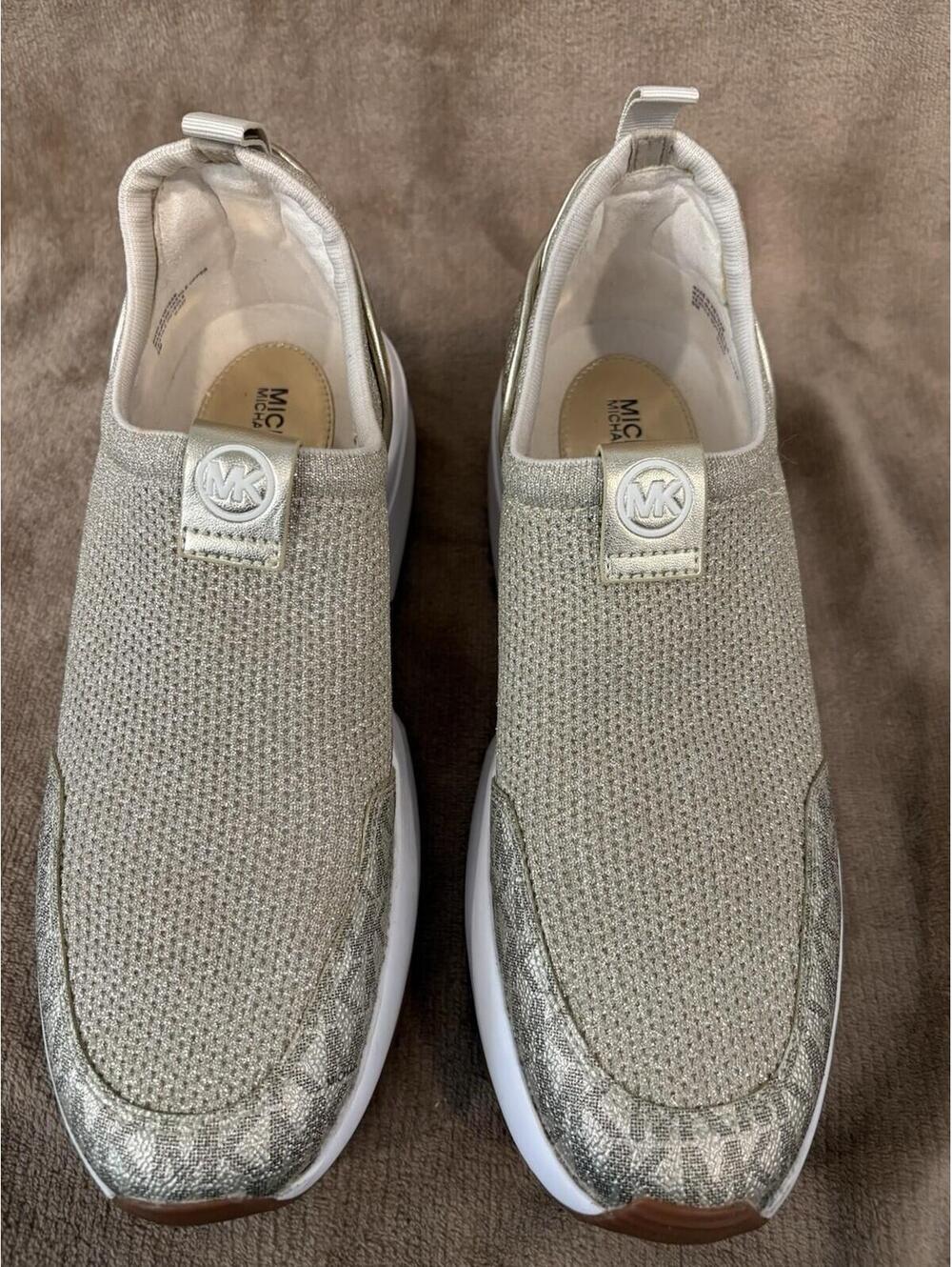 Michael Kors Women’s Sz 9 Muse Slip On Gold Sneakers